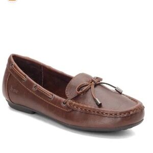 B.O.C. Dark Brown Carolann Leather Moccasin Driving Loafers Boat Shoes 10 Wide